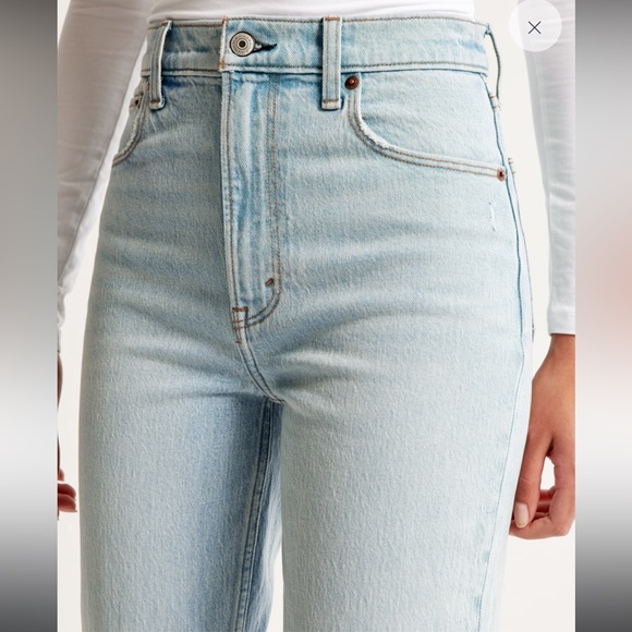 Abercrombie Curve Love Ultra High Rise 90s Straight Jean - Picture 6 of 12